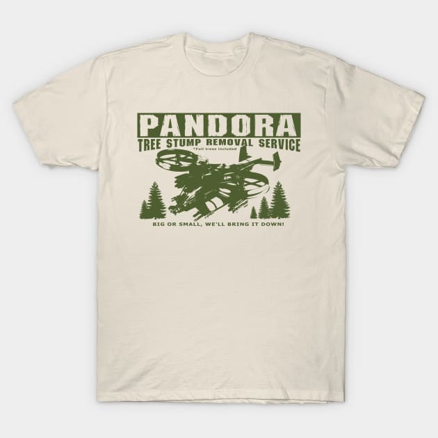 Pandora Tree stump removal service T-Shirt by Illustratorator